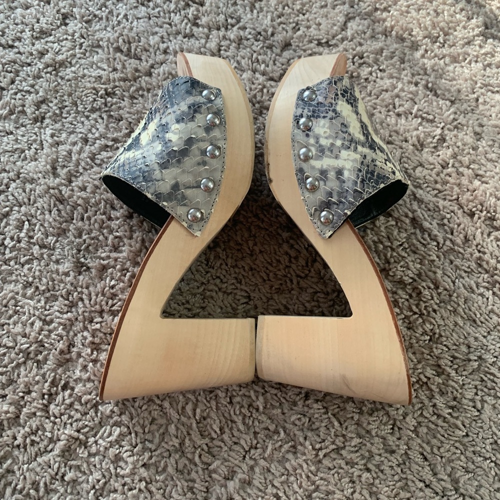 Jeffrey Campbell Dlight Clogs Platform Sandals Sn… - image 11